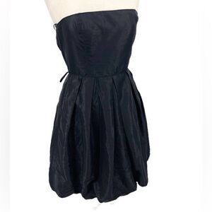 Zara Basic Black Strapless Balloon Cocktail‎ Dress Sz S